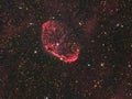 NGC 6888 Ã¢â¬ÅCrescent NebulaÃ¢â¬Â in Cygnus Royalty Free Stock Photo